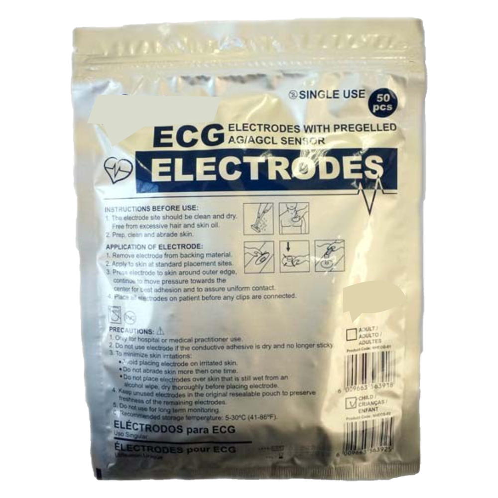 ECG Electrodes Pre Gelled – Child 50s