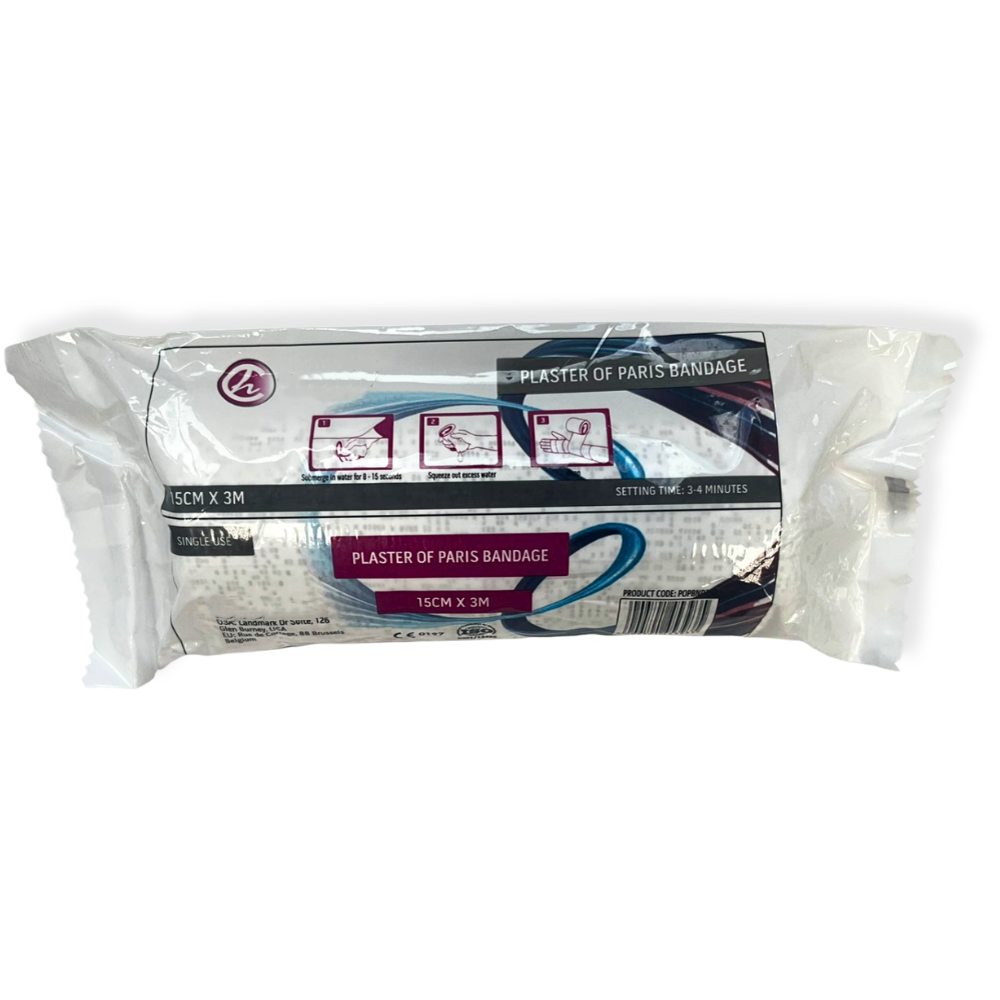 Plaster of Paris Bandage 15cm x 3m – 12s