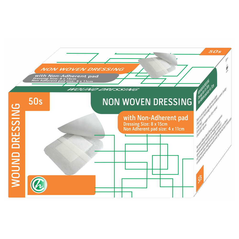 Dressing Non-Woven with Pad 8x15cm- 50s