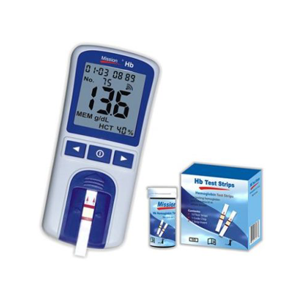 Hemoglobin Meter Testing System Only – Includes 10 strips