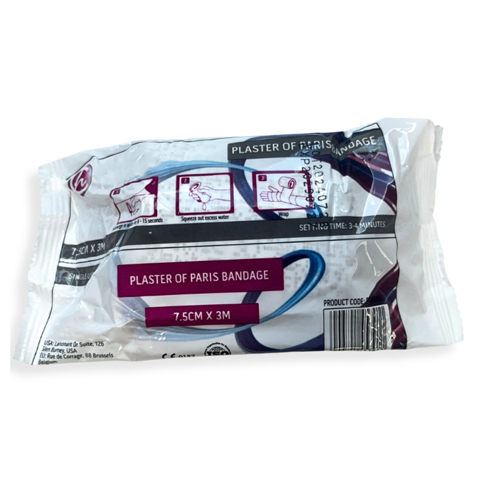 Plaster of Paris Bandage 7.5cm x 3m- Singles