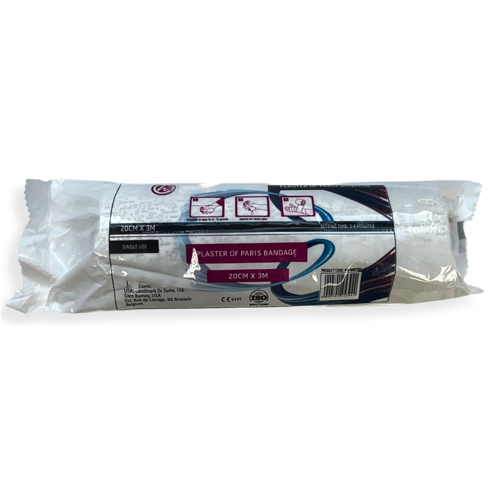 Plaster of Paris Bandage 20cm x 3m – 12s