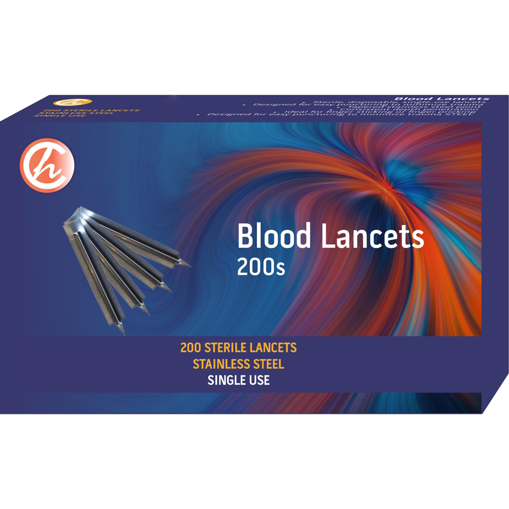 Stainless Steel Blood Lancets – 200s