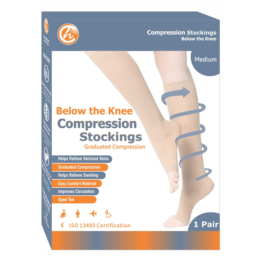 Compression Stockings Medium Below the Knee Class 2