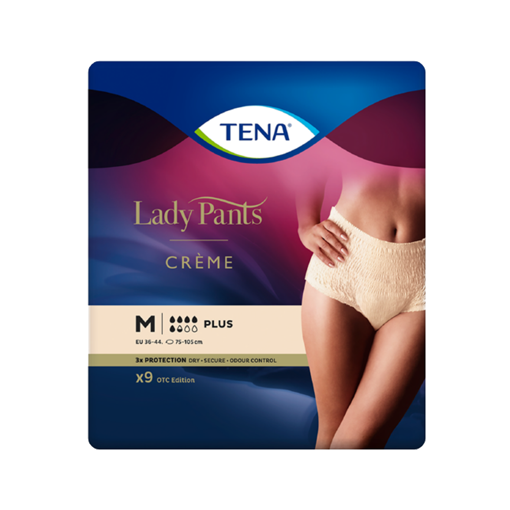 Tena Lady Pants Plus Creme Medium – 9s