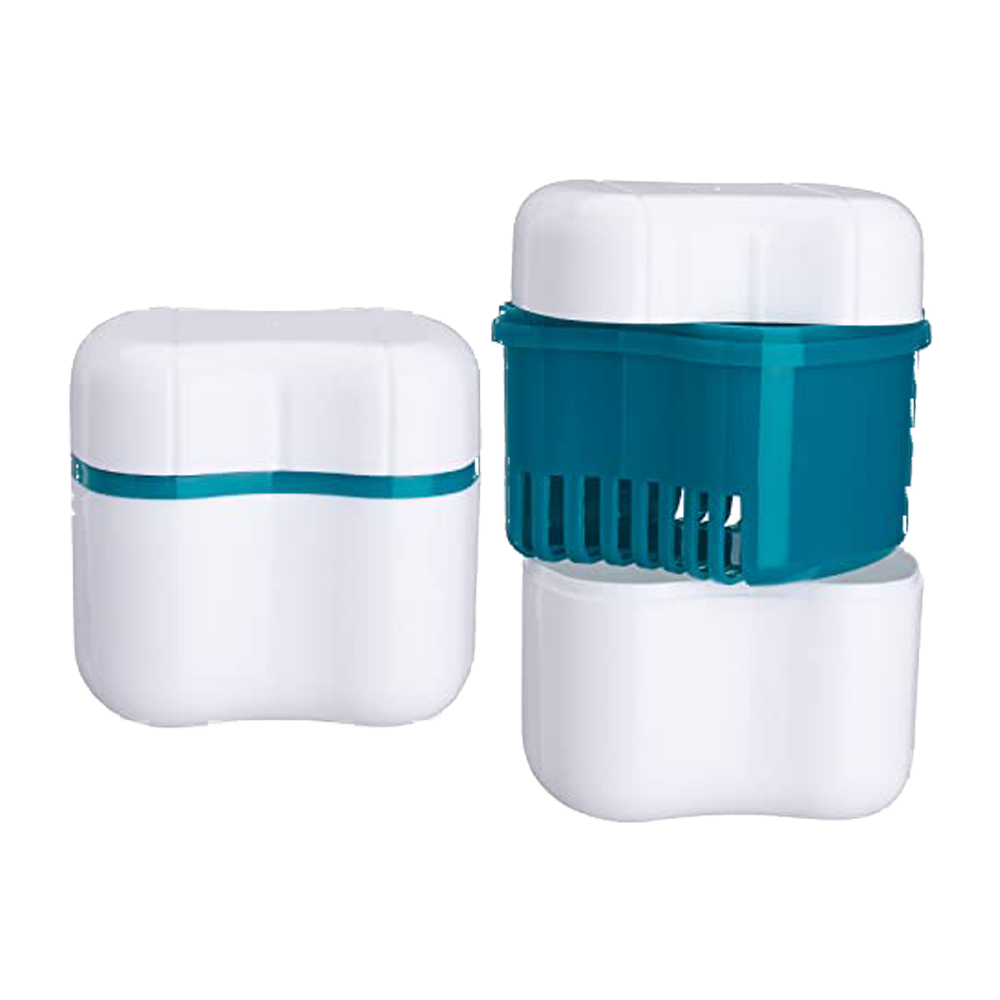 Denture Box – Green with built in drainer