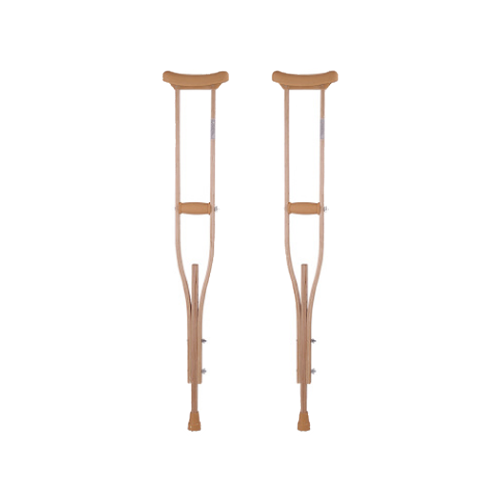 Wooden Underarm Crutches Medium -Pair (2)