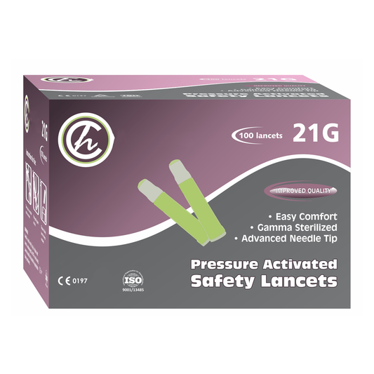 Lancets Safety 21G– 100s