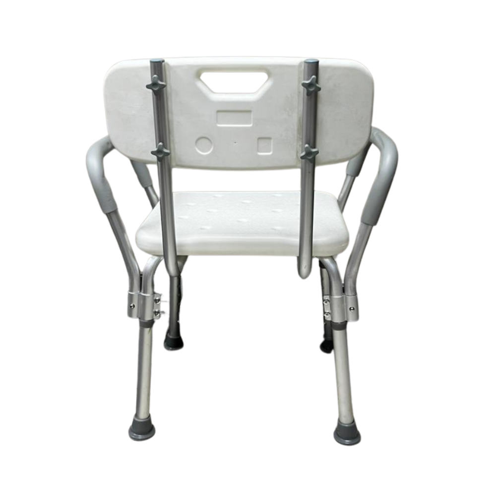 Shower Chair with Back Support – Aluminium