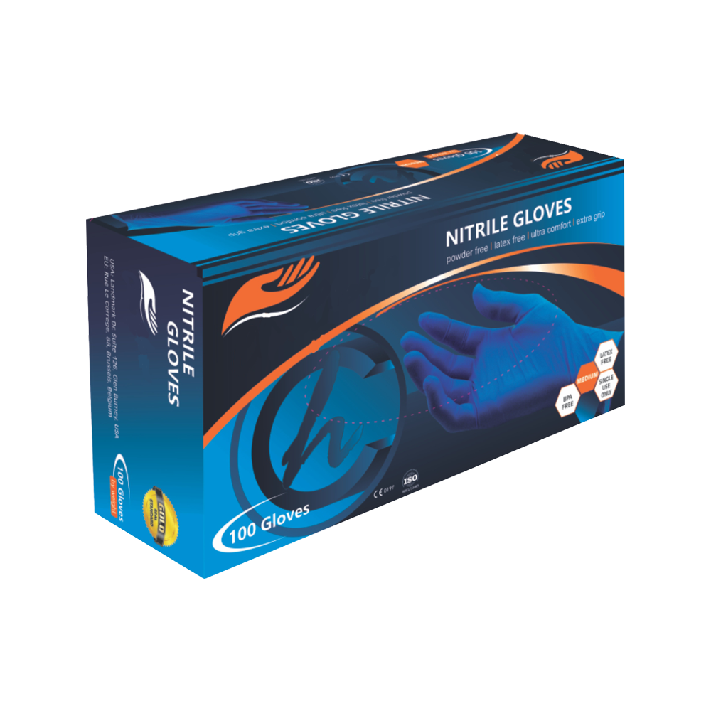 Nitrile Gloves Powder Free – 100s Clinihealth Medium