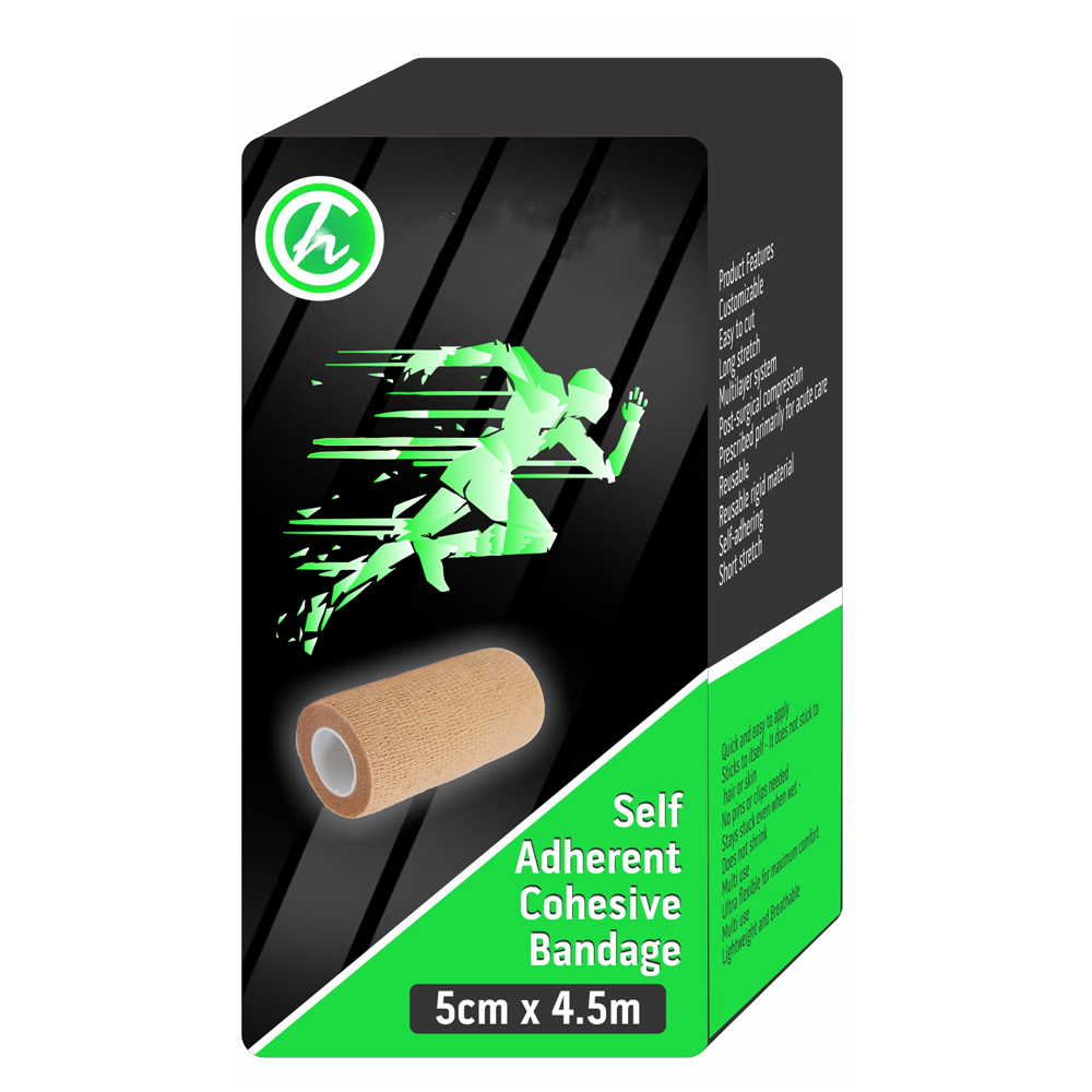 Self Adherant Cohesive Bandages 5cm x 4.5m – Singles