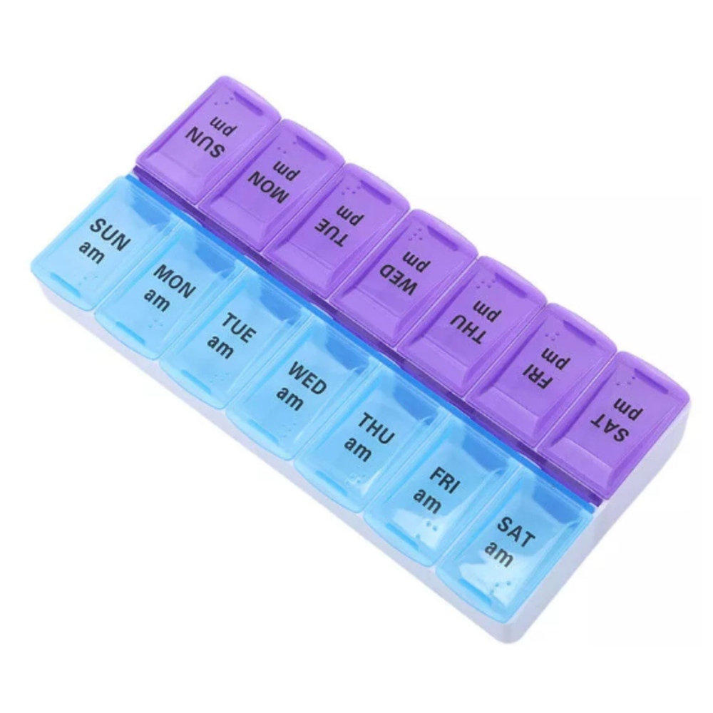 Pill Organiser 14 Grid – Morning and Noon