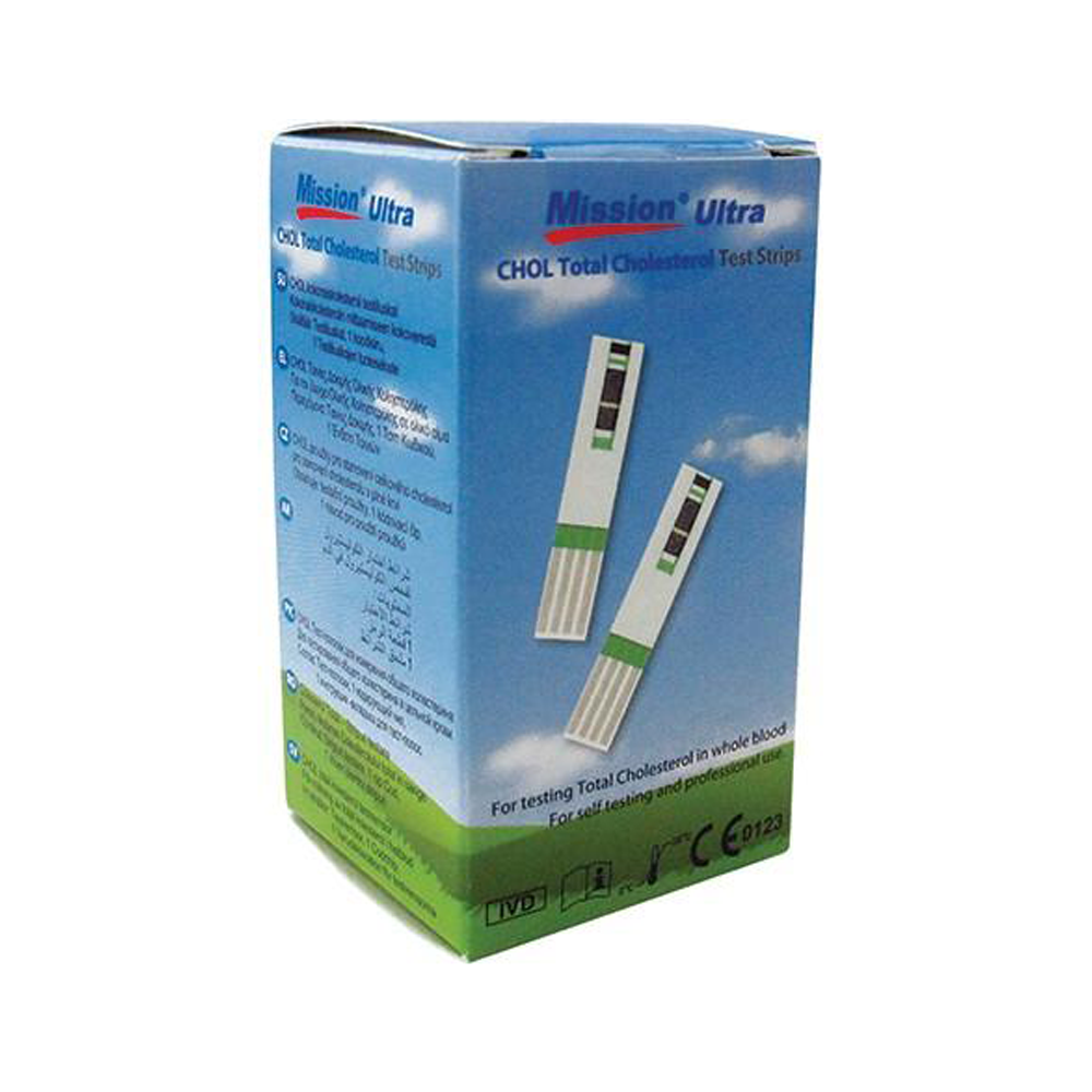 Cholesterol Mission Ultra Test Strips – 25s