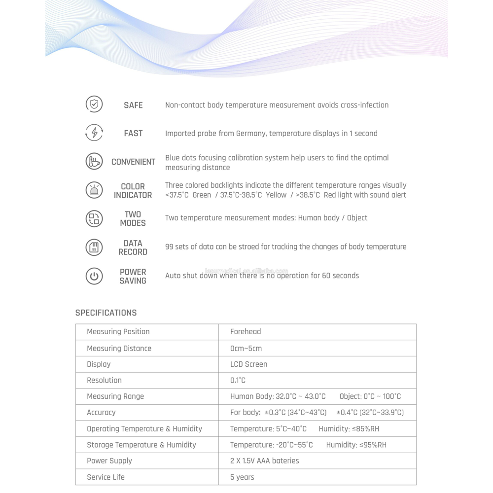 Thermometers Infrared Non Contact