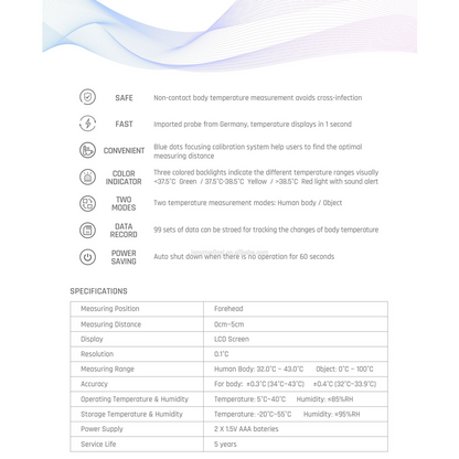 Thermometers Infrared Non Contact