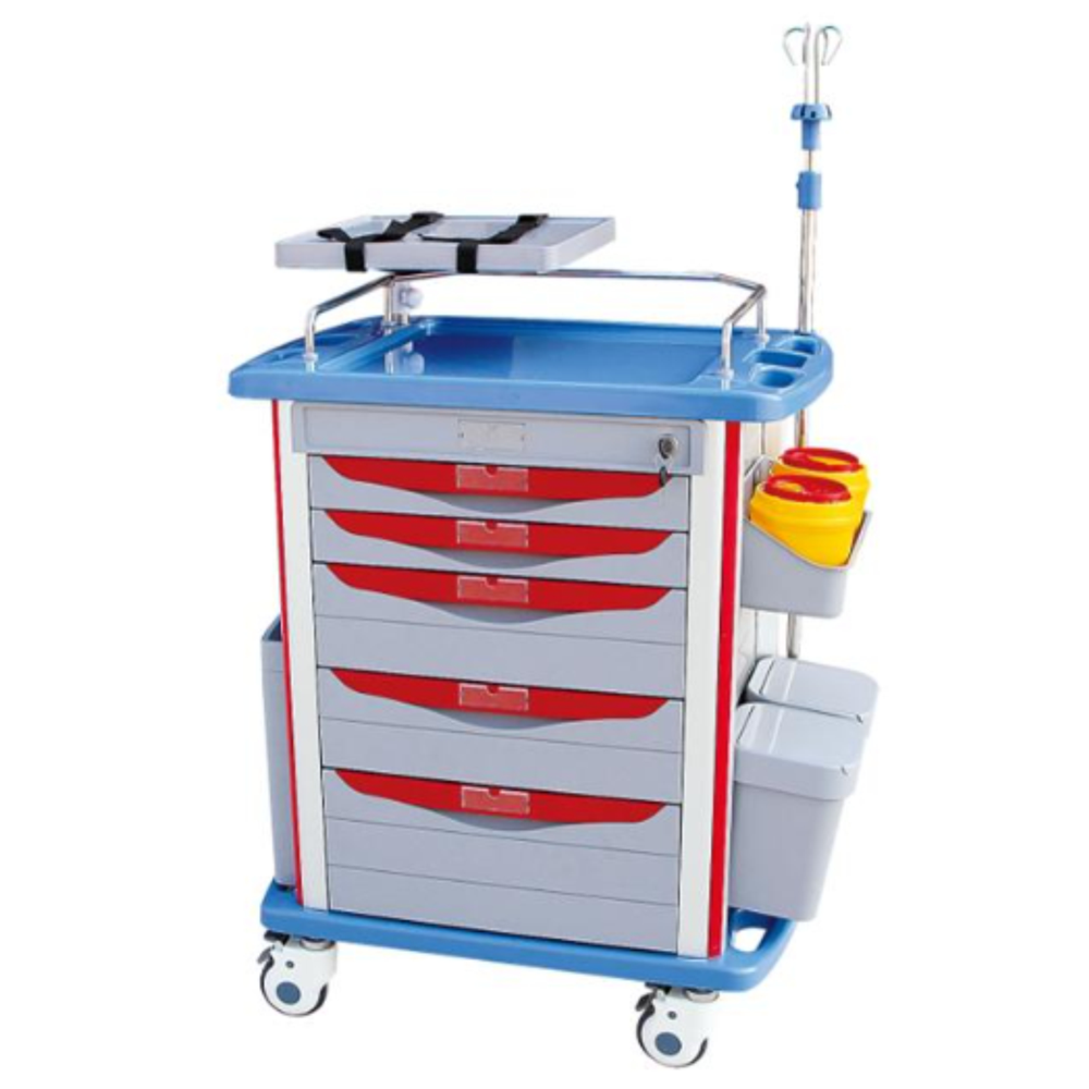 5 Drawer Emergency Trolley