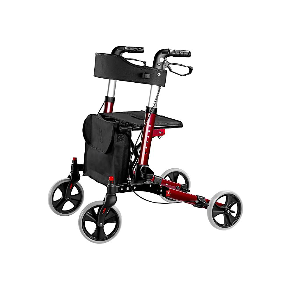 Rollator Supreme 4 wheel with bag – Aluminum Lite