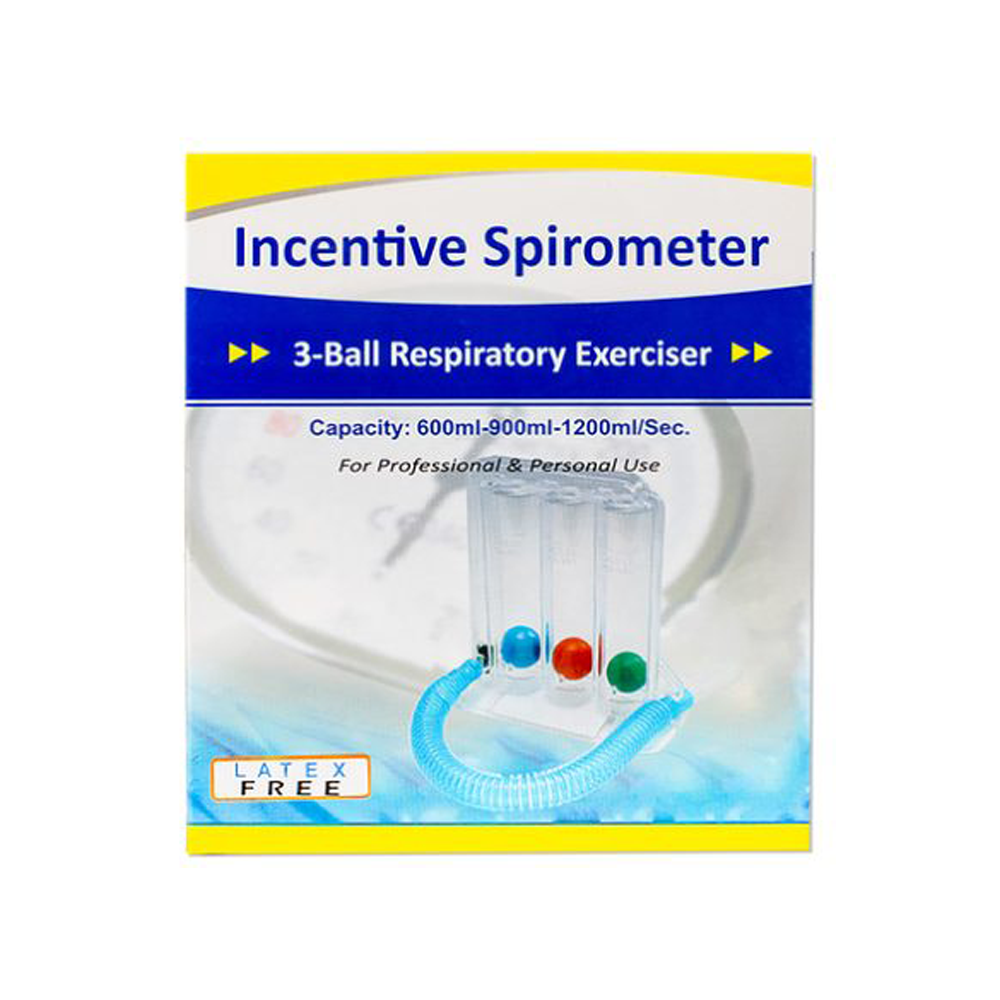 Spirometer 3-Ball-in-1 Upper Respiratory Exerciser
