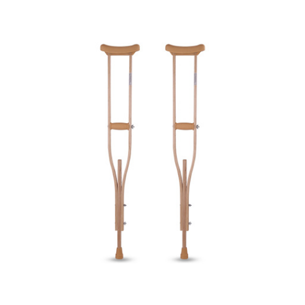 Wooden Underarm Crutches Large – 1 Pair