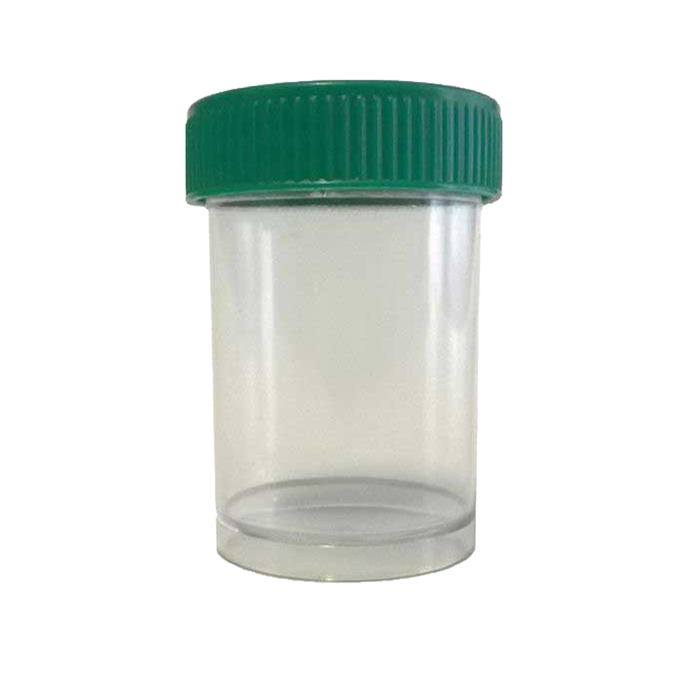 Specimen Jar with screw lids Green 50ml- 25s
