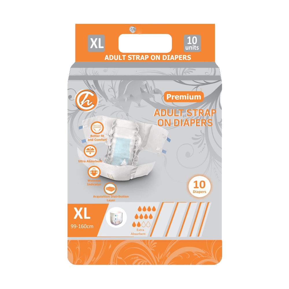 Adult Diapers Premium Strap On 10s – XLarge