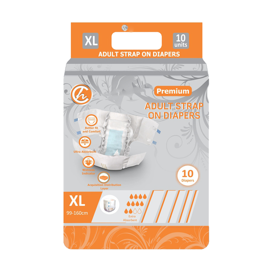 Adult Diapers Premium Strap On 10s – XLarge