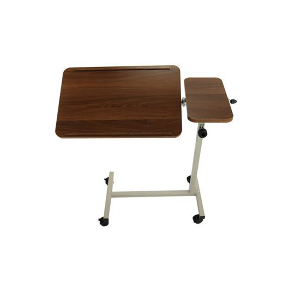 Mobile Overbed Table (Wooden Top) Swivel