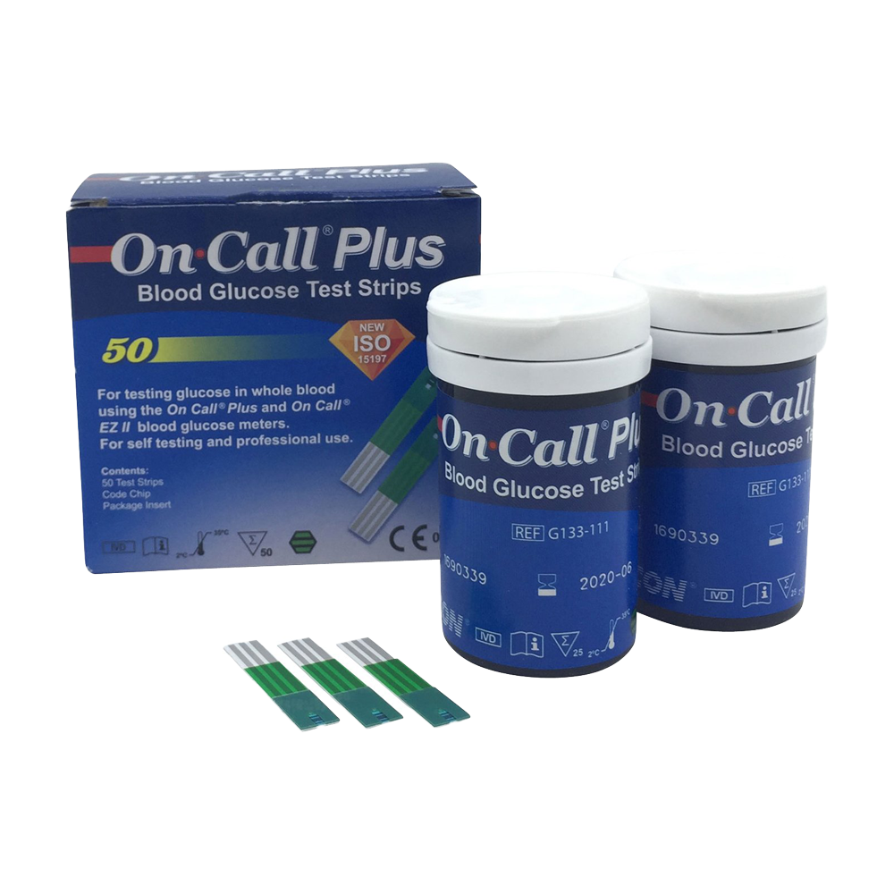 On Call Plus Glucose Test Strips 50’s