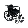 Wheelchair with fixed armrest – Black