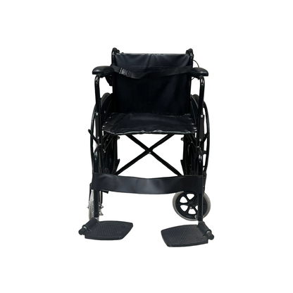 Wheelchair with fixed armrest – Black