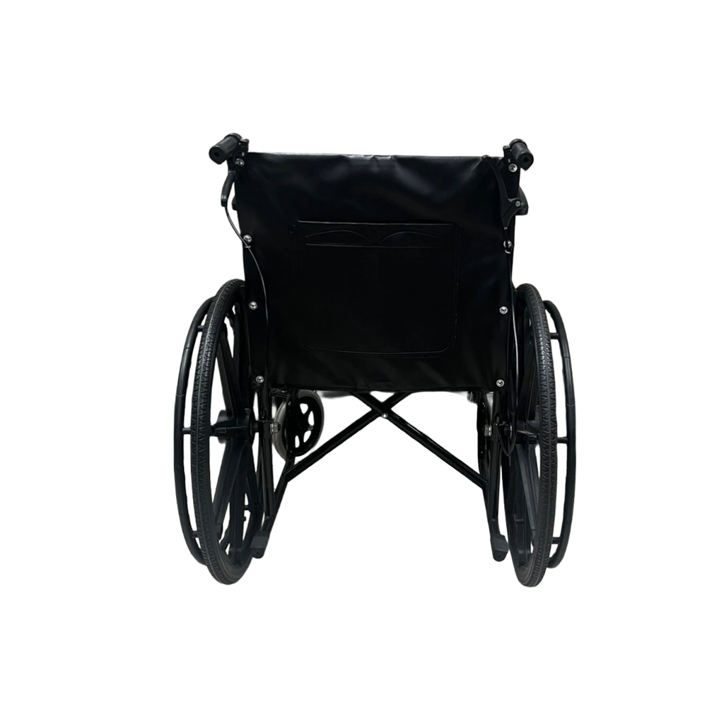Wheelchair with fixed armrest – Black