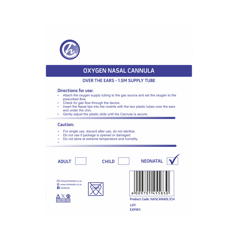 Oxygen Nasal Cannula – Neonatal
