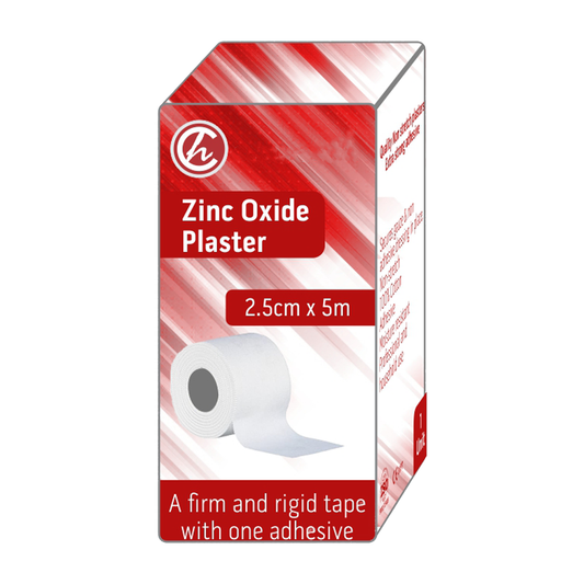 Zinc oxide Plaster Tape 2.5 x 5 – Singles