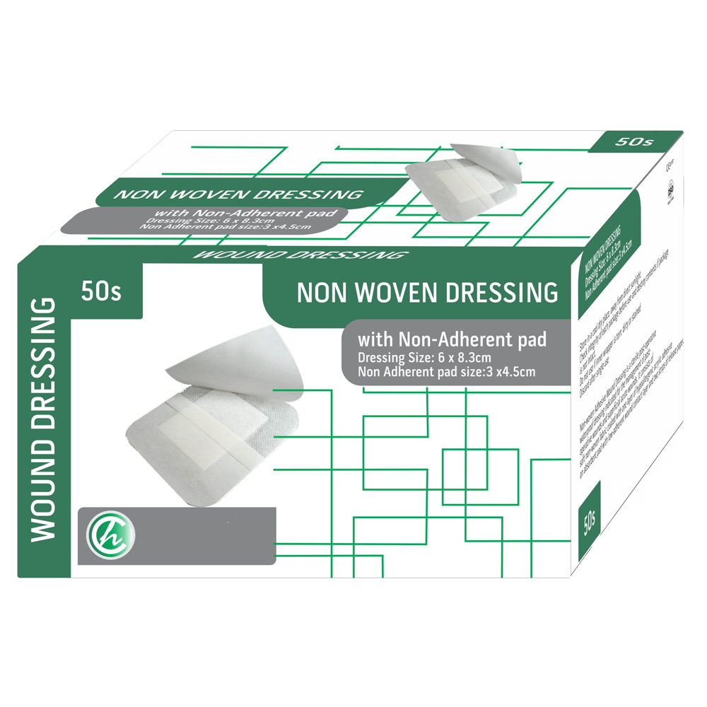 Dressing Non-Woven with absorbent pad 6 x8.3cm – 50s