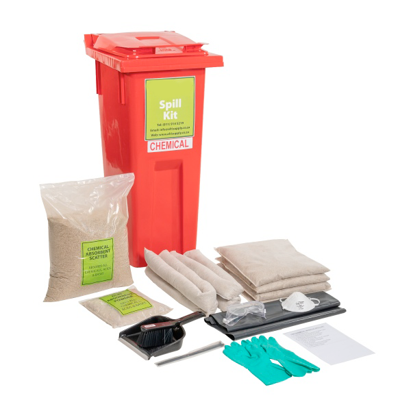 130l Chemical Wheelie Bin Spill Kit