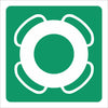 Green Life Bouy Sign - 29x29cm
