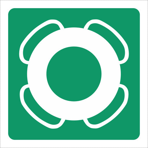 Green Life Bouy Sign - 29x29cm