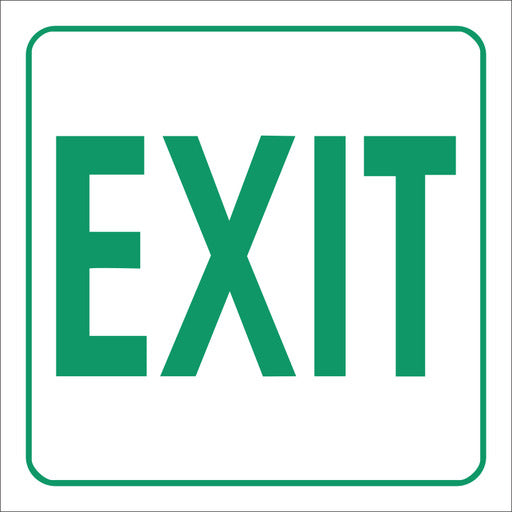 Green Exit Sign - 19x19cm