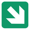 Green Diagonal Arrow - 19x19cm
