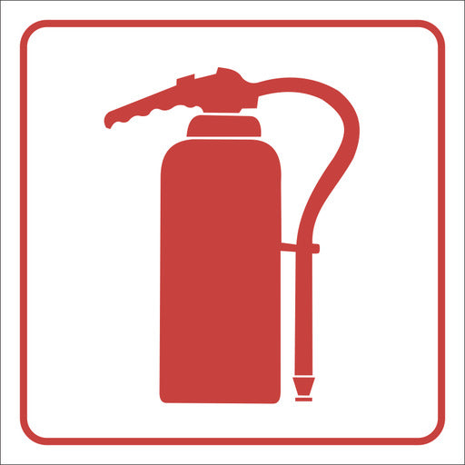 Red Fire Extinguisher Sign - 29-29cm