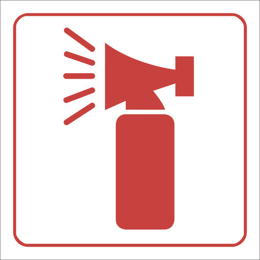 Red Air-Horn Sign - 29x29cm