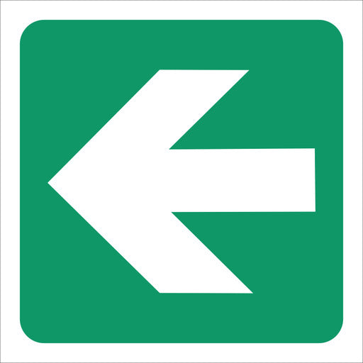 Green Arrow Sign - 19x19cm