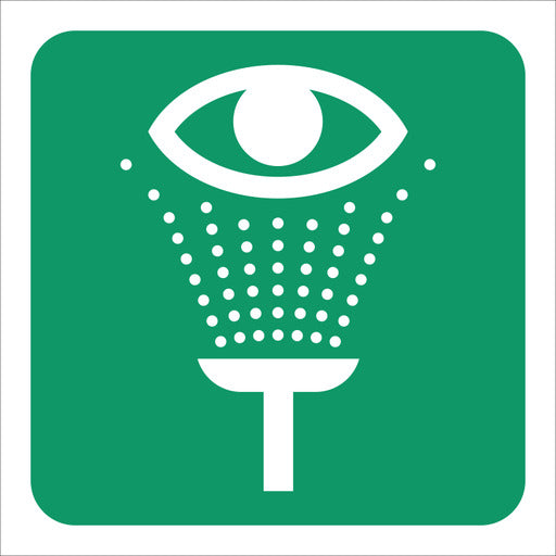 Green Eye Wash Station Sign - 29x29cm