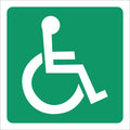 Green Wheelchair Sign - 19x19cm